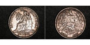 1 Peso Guatemala (1838 - ) Argent 