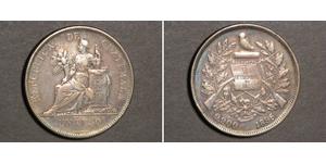 1 Peso Guatemala (1838 - ) Argent 