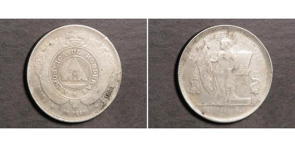 1 Peso Honduras Argent 