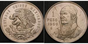 1 Peso Mexique Argent 