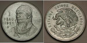 1 Peso Mexique Argent 