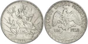 1 Peso Mexique (1867 - ) Argent 