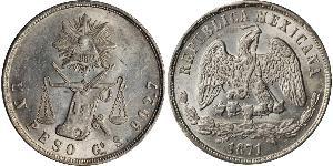 1 Peso Mexique (1867 - ) Argent 