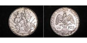 1 Peso Mexique (1867 - ) Argent 
