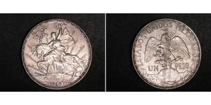 1 Peso Mexique (1867 - ) Argent 