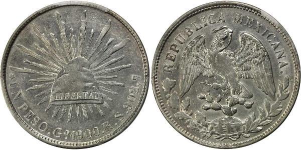 1 Peso Mexique (1867 - ) Argent 