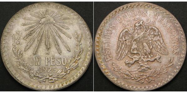 1 Peso Mexique (1867 - ) Argent 