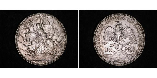1 Peso Mexique (1867 - ) Argent 