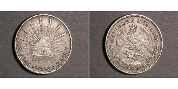 1 Peso Mexique (1867 - ) Argent 