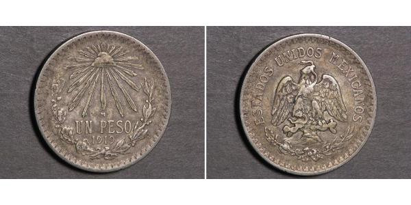 1 Peso Mexique (1867 - ) Argent 