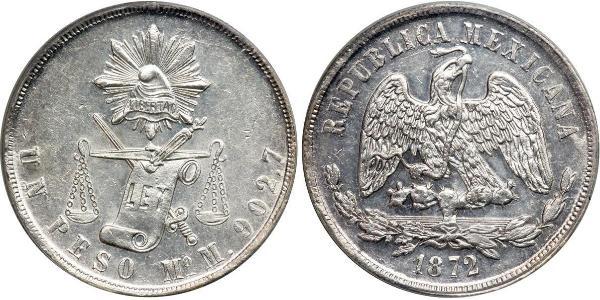 1 Peso Mexique (1867 - ) Argent 