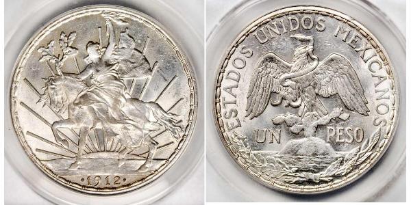 1 Peso Mexique (1867 - ) Argent 