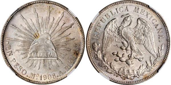 1 Peso Mexique (1867 - ) Argent 