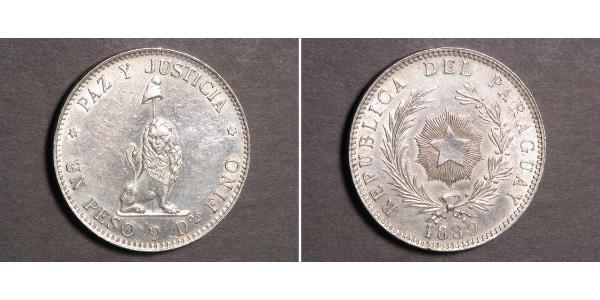 1 Peso Paraguay (1811 - ) Argent 