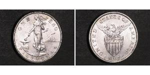 1 Peso Philippines Argent 