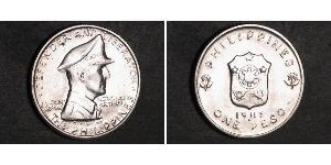 1 Peso Philippines Argent Douglas MacArthur (1880 - 1964) 