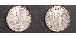 1 Peso Philippines Argent 