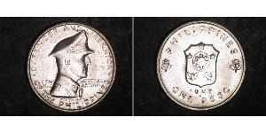 1 Peso Philippines Argent Douglas MacArthur (1880 - 1964) 