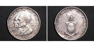 1 Peso Philippines Argent 