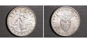 1 Peso Philippines Argent 