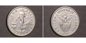 1 Peso Philippines Argent 