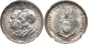 1 Peso Philippines Argent 