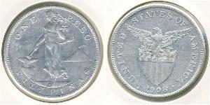 1 Peso Philippines Argent 
