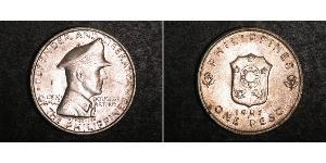 1 Peso Philippines Argent Douglas MacArthur (1880 - 1964) 