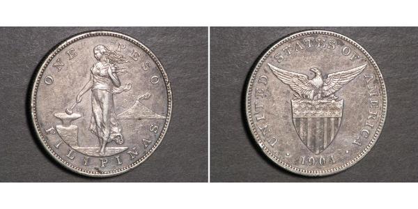1 Peso Philippines Argent 