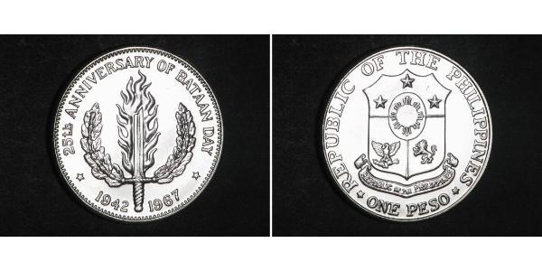 1 Peso Philippines Argent 