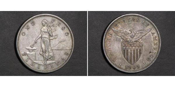 1 Peso Philippines Argent 