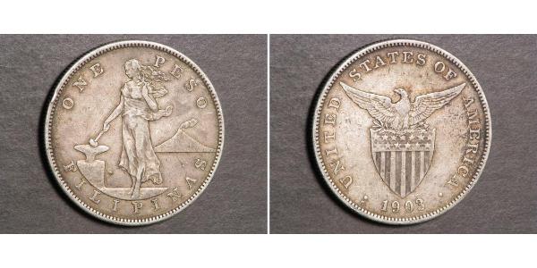 1 Peso Philippines Argent 