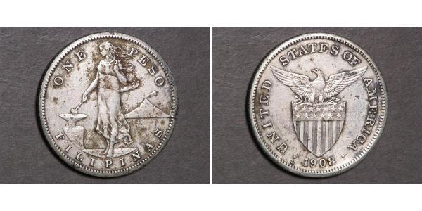 1 Peso Philippines Argent 