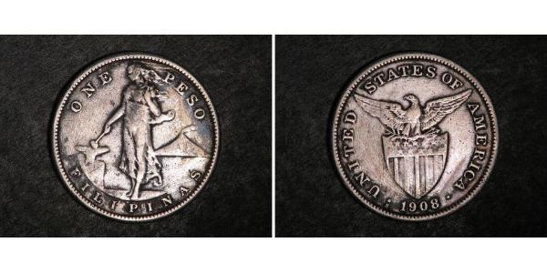 1 Peso Philippines Argent 