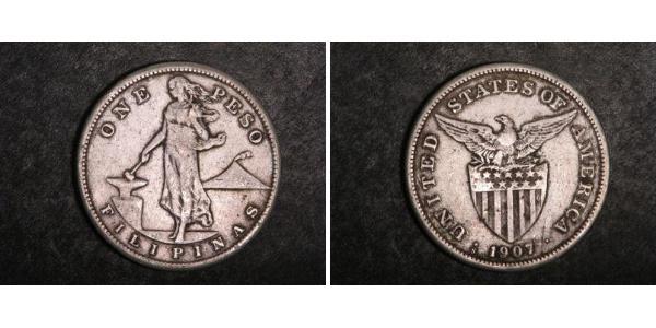 1 Peso Philippines Argent 