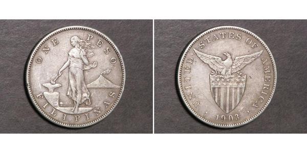 1 Peso Philippines Argent 