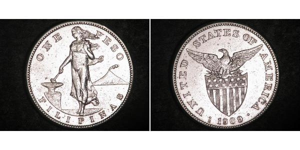 1 Peso Philippines Argent 