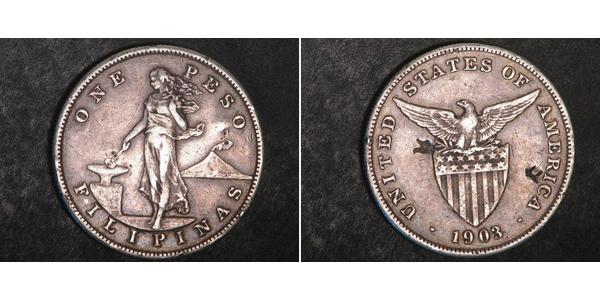 1 Peso Philippines Argent 