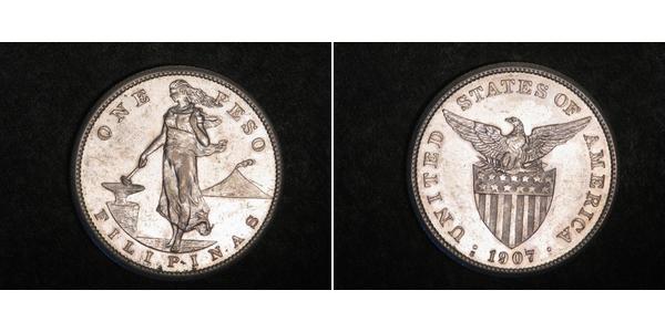 1 Peso Philippines Argent 