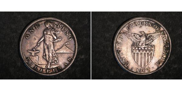 1 Peso Philippines Argent 