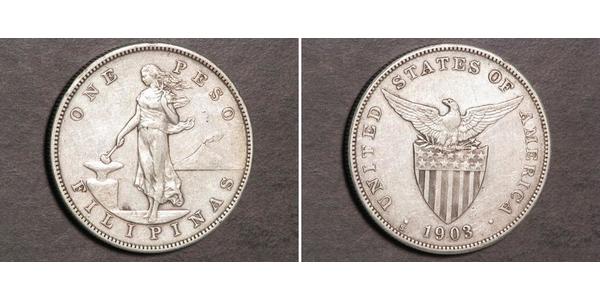 1 Peso Philippines Argent 