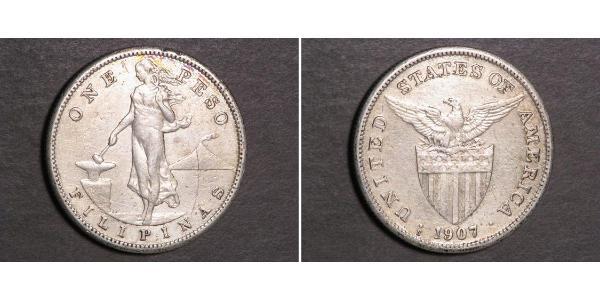 1 Peso Philippines Argent 