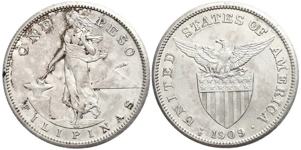 1 Peso Philippines Argent 