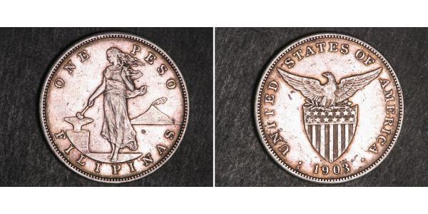 1 Peso Philippines Argent 