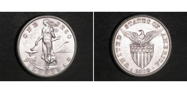 1 Peso Philippines Argent 