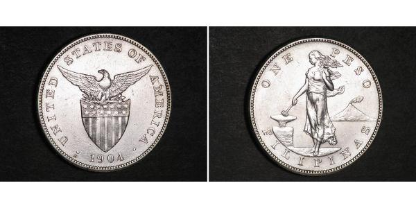 1 Peso Philippines Argent 