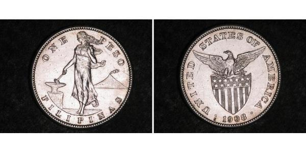 1 Peso Philippines Argent 