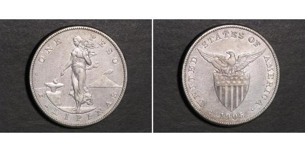 1 Peso Philippines Argent 