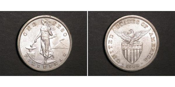1 Peso Philippines Argent 