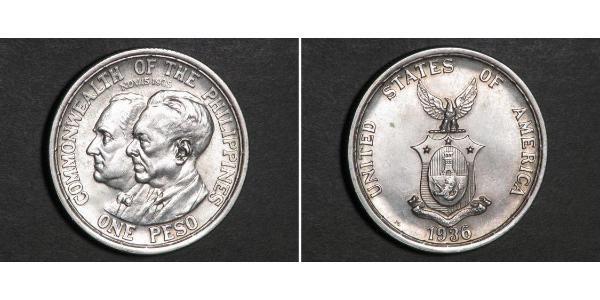 1 Peso Philippines Argent 